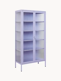 Mustard Made Vitrina de metal con cristal acanalado The Collector