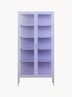 Mustard Made Vitrina de metal con cristal acanalado The Collector