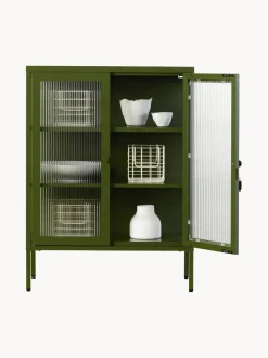 Mustard Made Vitrina de metal con cristal acanalado The Mixer