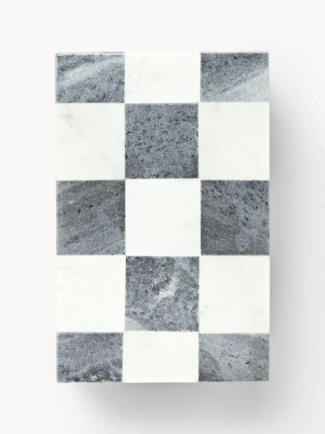 Westwing Collection Westwing | Crosby Studios, joyero de mármol con tapadera Carreaux