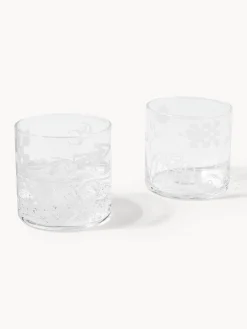 Westwing Collection Westwing | Crosby Studios, vasos altos artesanales Cristal, 2 uds.^ Vasos|Vajillas Completas