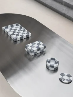 Westwing Collection Westwing | Crosby Studios, joyero de mármol con tapadera Carreaux^ Joyeros|Jarrones