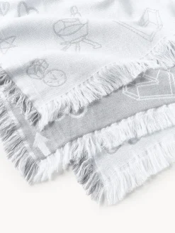 Westwing Collection Westwing | Crosby Studios, manta reversible de algodón Jouy