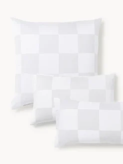 Westwing Collection Westwing | Crosby Studios, funda de almohada de algodón a cuadros Damier