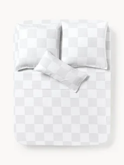 Westwing Collection Westwing | Crosby Studios, sábana encimera de algodón a cuadros Damier^ Sábanas|Fundas Nórdicas