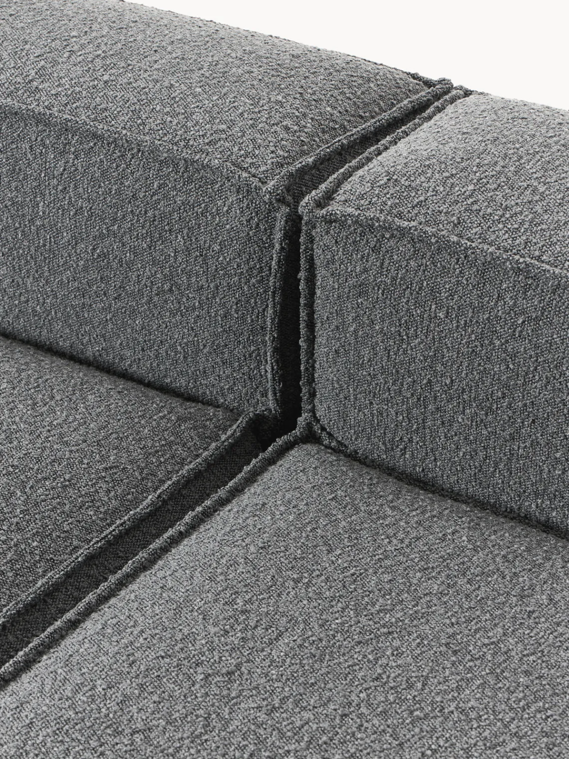 Westwing Collection Westwing | Crosby Studios, sofá modular en tejido bouclé con reposabrazos anchos Lennon (3 plazas)^ Sofás