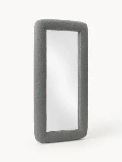 Westwing Collection Westwing | Crosby Studios, espejo de pie con marco en tejido bouclé Glace^ Jarrones|Decoración